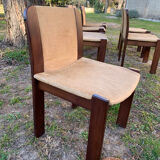 Series of 6 70s Scandinavian style chairs