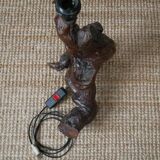 Lamp base vine base decoration countryside brutalist folk art handmade