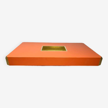 Orange "Willy Rizzo" style coffee table.