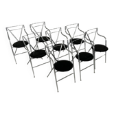 Ensemble de 8 chaises "Cendrillon" par Hiroyuki Yamakado