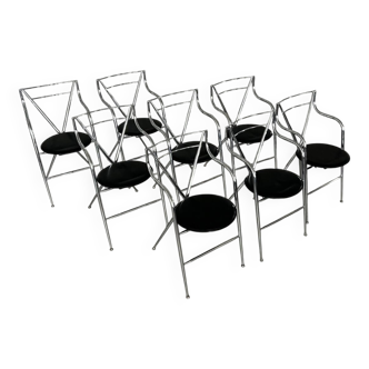 Set of 8 “Cinderella” chairs by Hiroyuki Yamakado