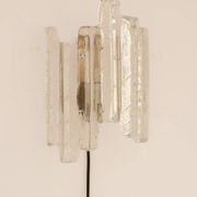 German glass wall sconce from Fischer Leuchten, 1970s