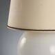 White glass table lamp from the 1970s-80s.