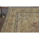 1970s Vintage Persian Handmade Wool Green Area Rug 285x390