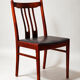 4 rosewood chairs from the 1960s in Scandinavian design.