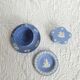 Wedgwood blue and white biscuit tea set
