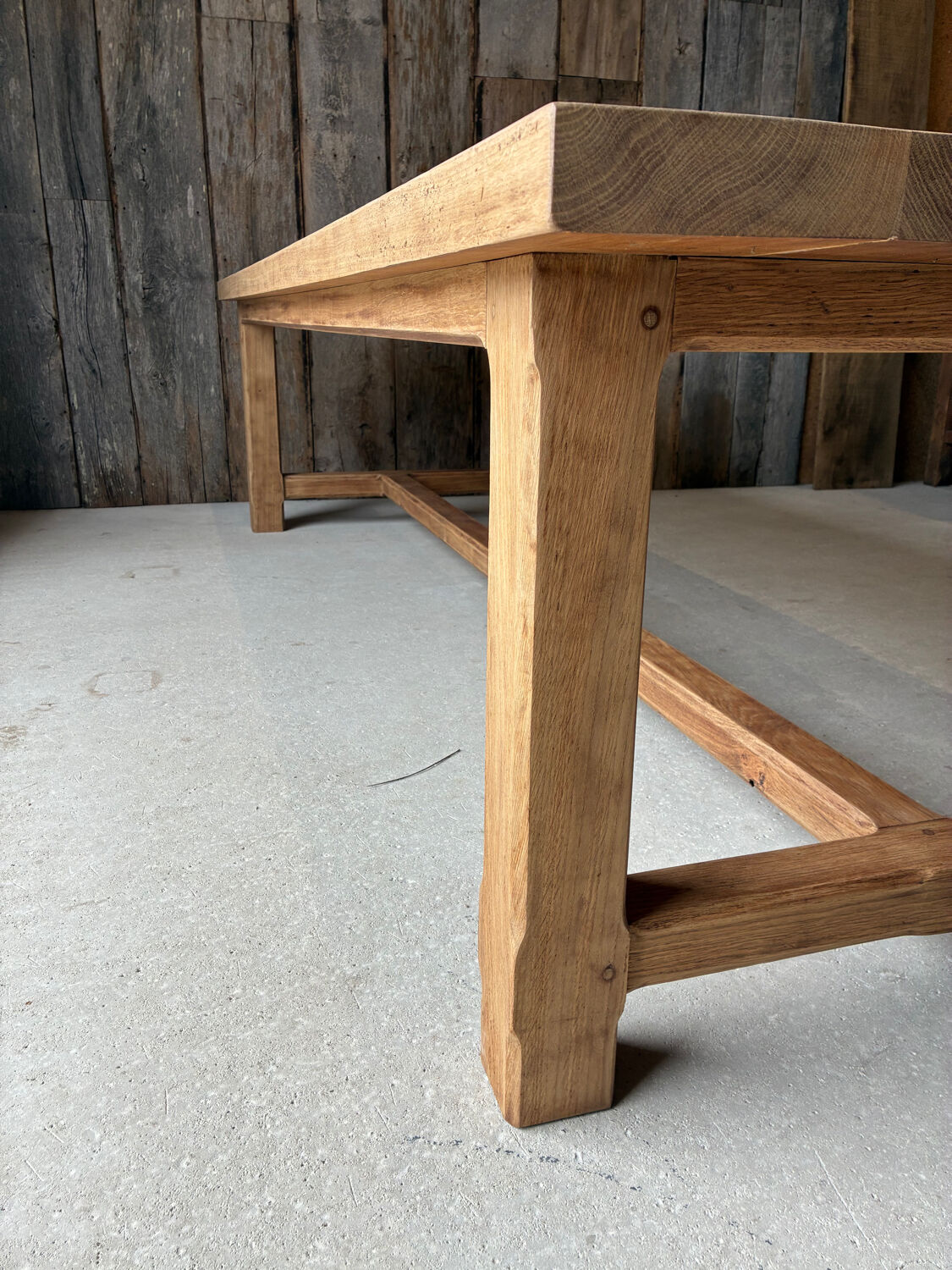 XXL farmhouse table in solid oak