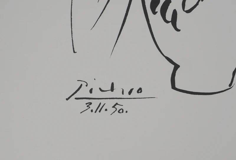 Pablo Picasso: Maternal Love, signed lithograph