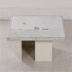 Petite table basse en marbre blanc par Paul Kingma, 1980s