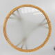 Bamboo coffee table with round glass top