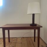 Modernist turned wooden lamp