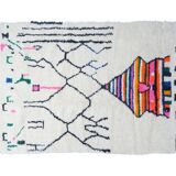Tapis berbère coloré 263x152cm