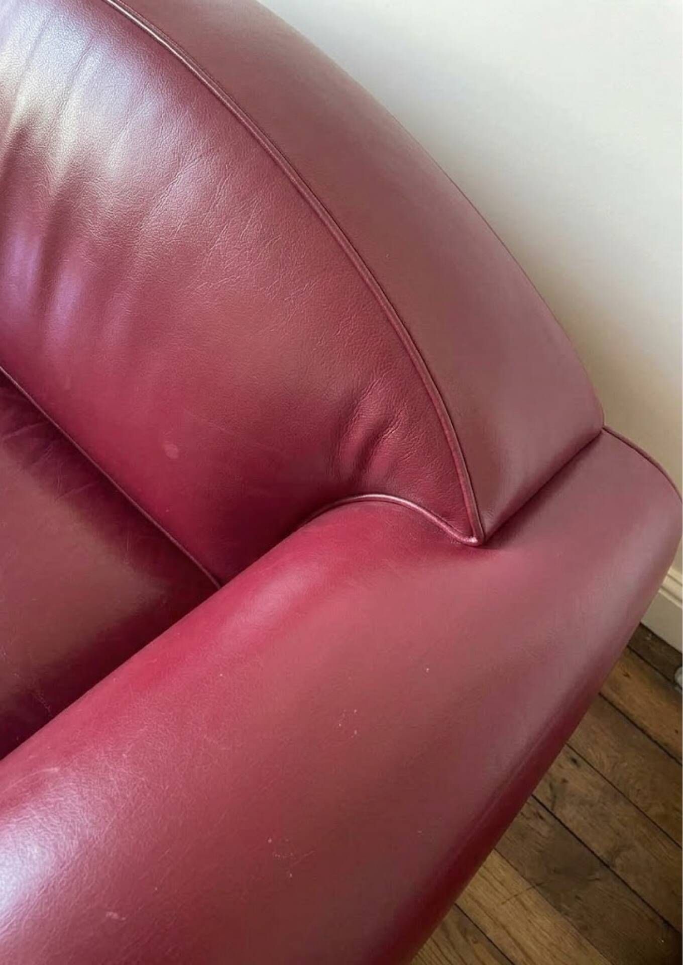 Hughes Chevalier leather sofa