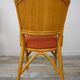 Suite of 4 chairs in Italian rattan design from the 60/70