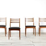 Set of 4 midcentury 'meredew' teak chairs