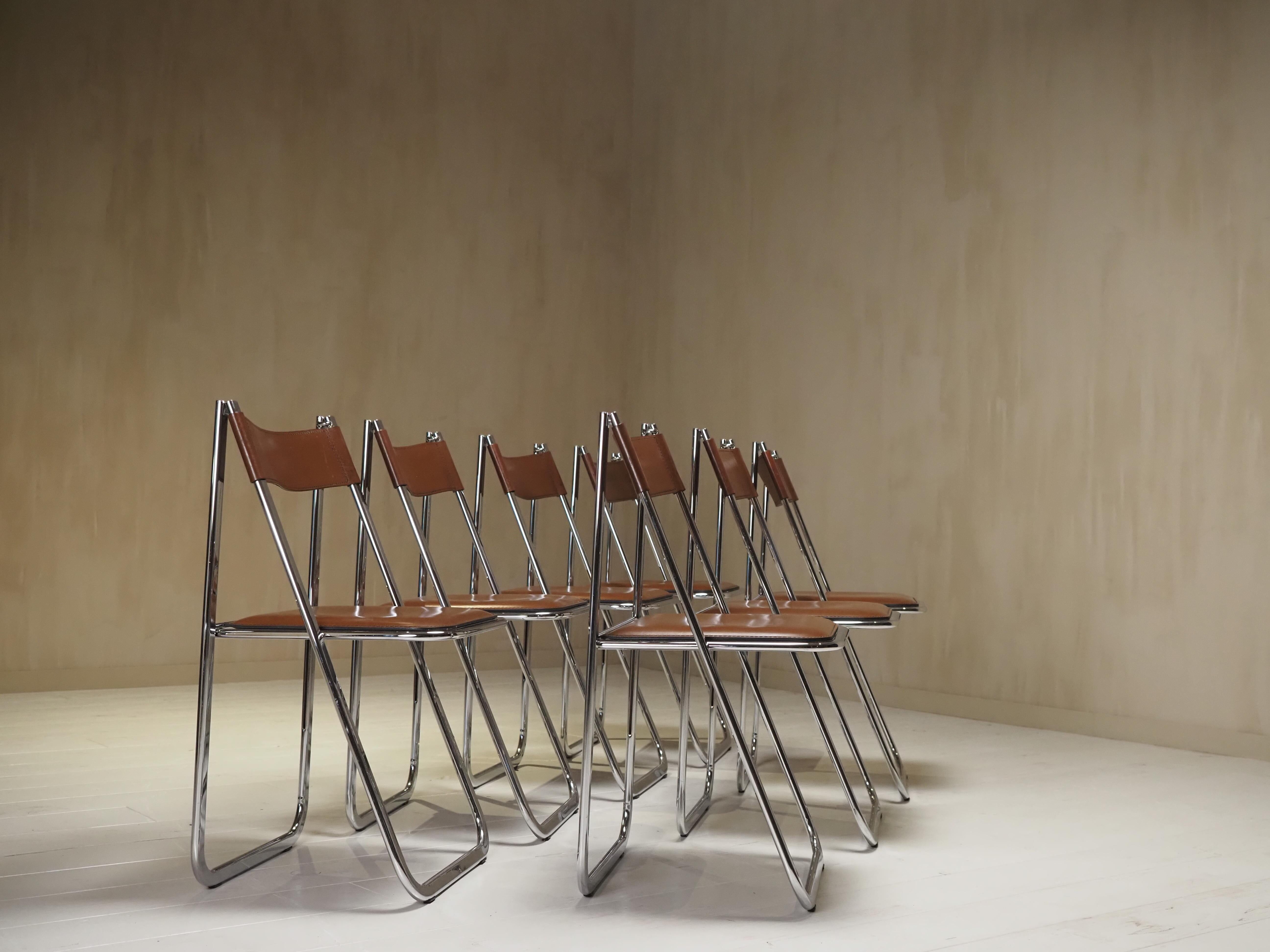 Chaises pliantes Tamara par Arrben ensemble de 7
