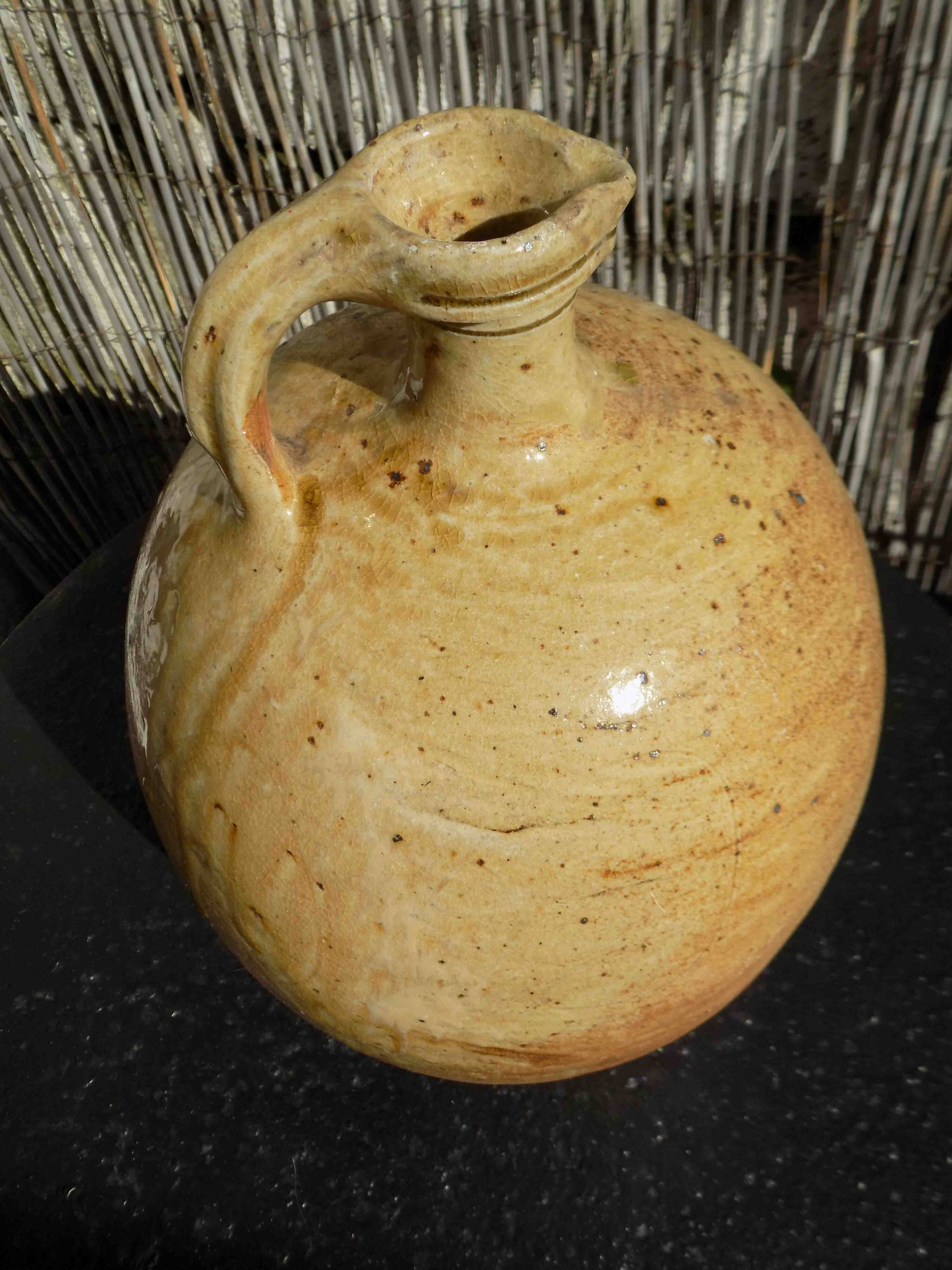 enamelled stoneware jug jar
