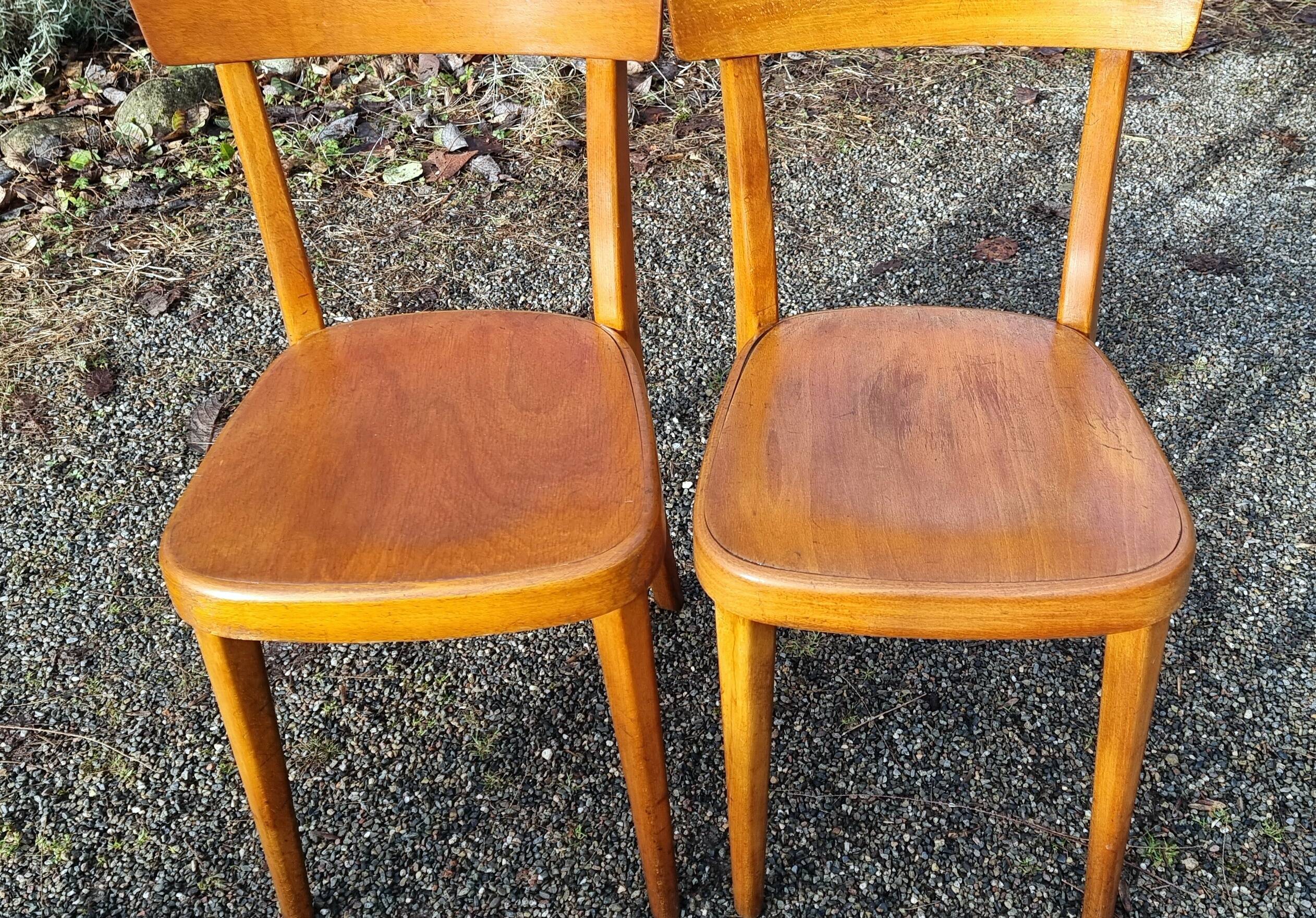 10 chaises bistrot, années 50-60