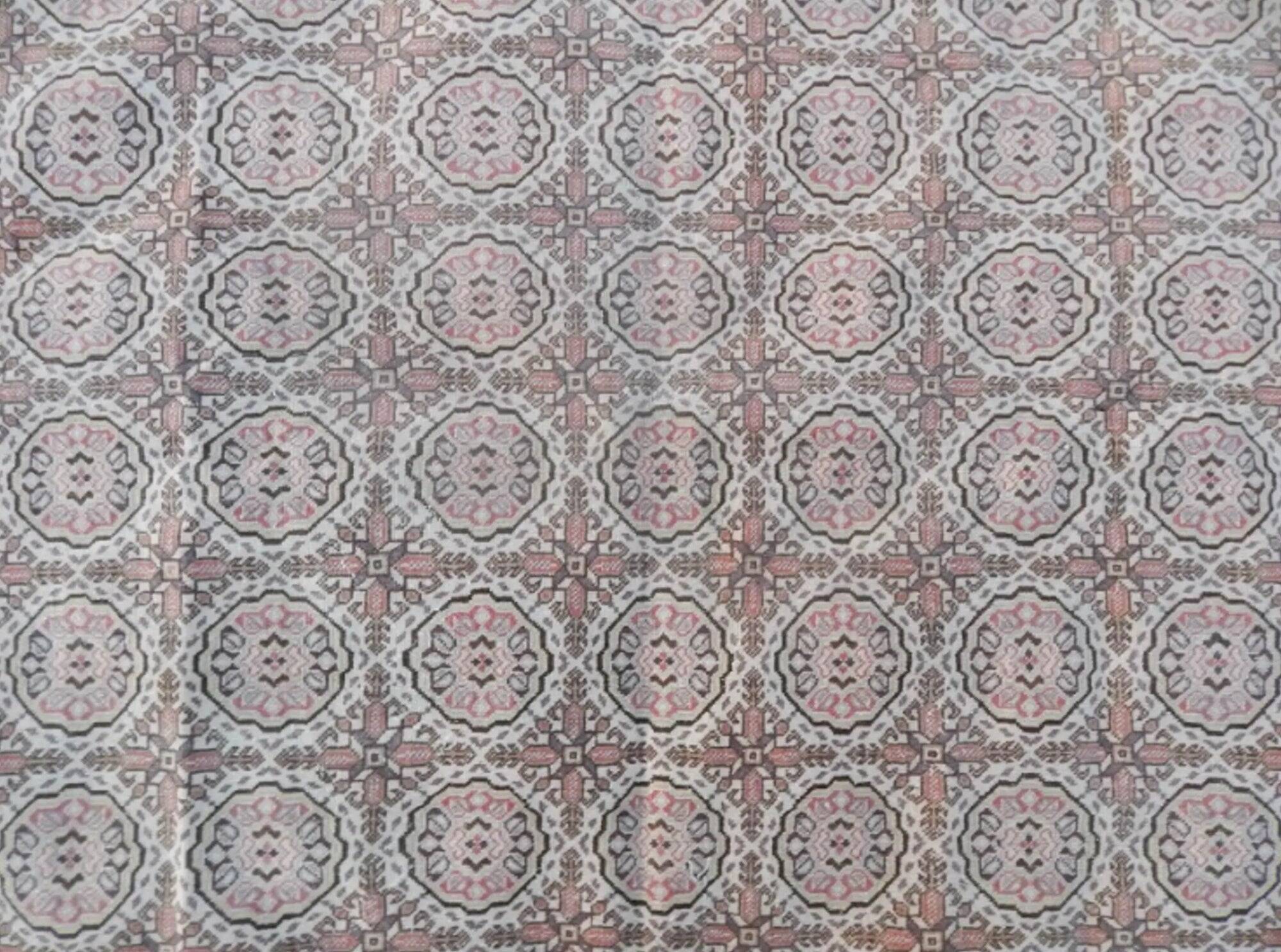 Vintage Turkish rug handmade 195x303 cm