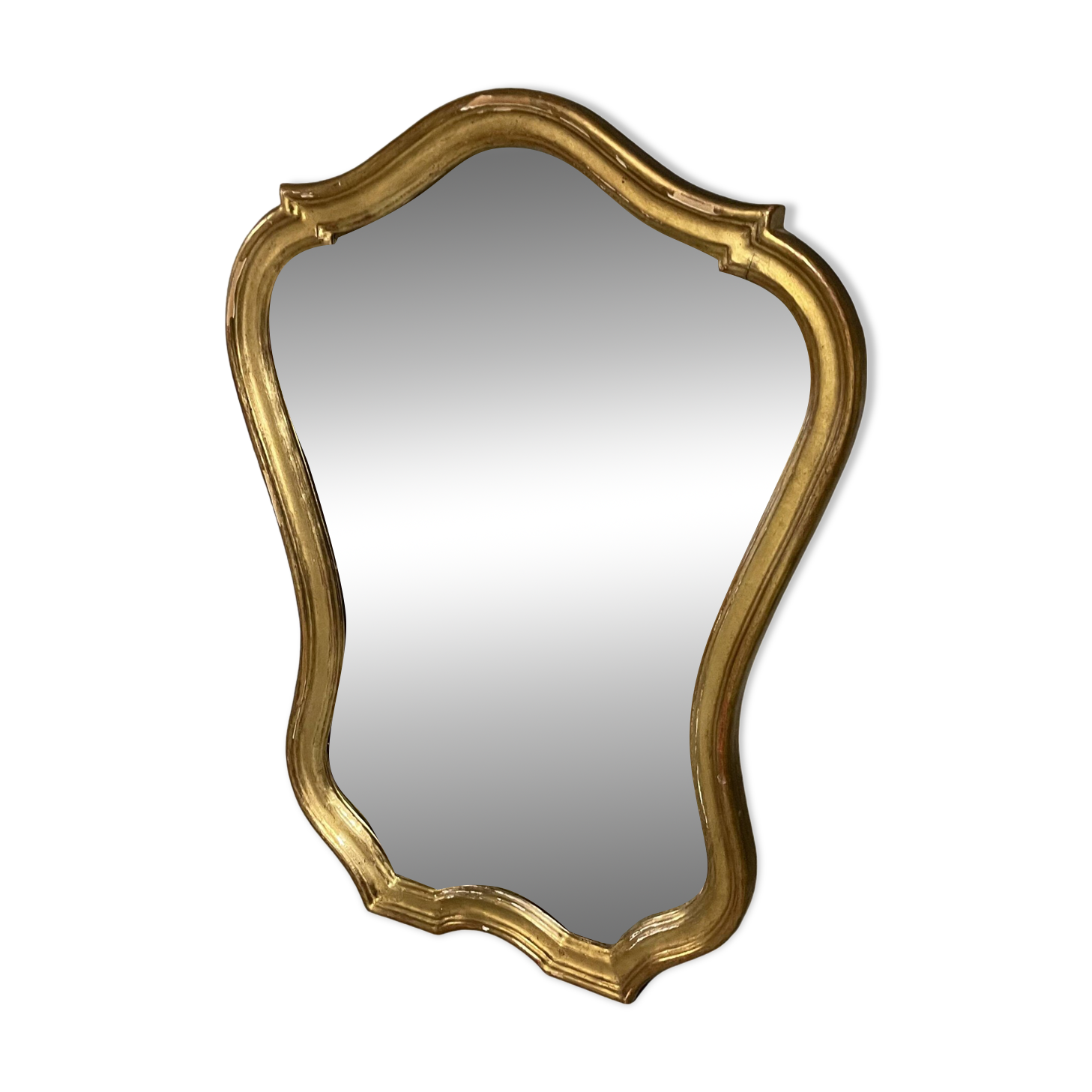 Old gold mirror