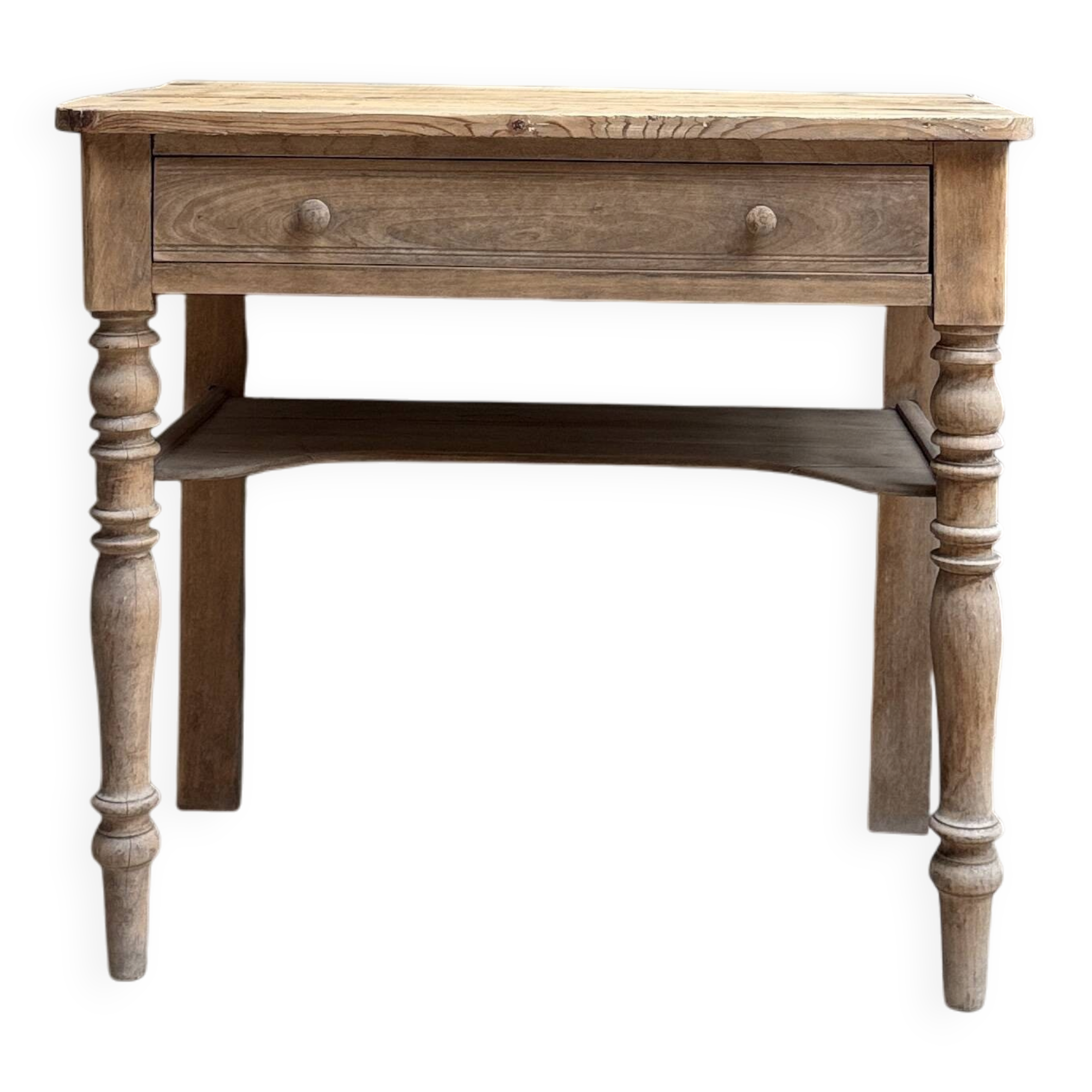 Petite console ancienne de ferme (restaurée)
