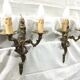 Paire d'appliques en bronze style Louis XV