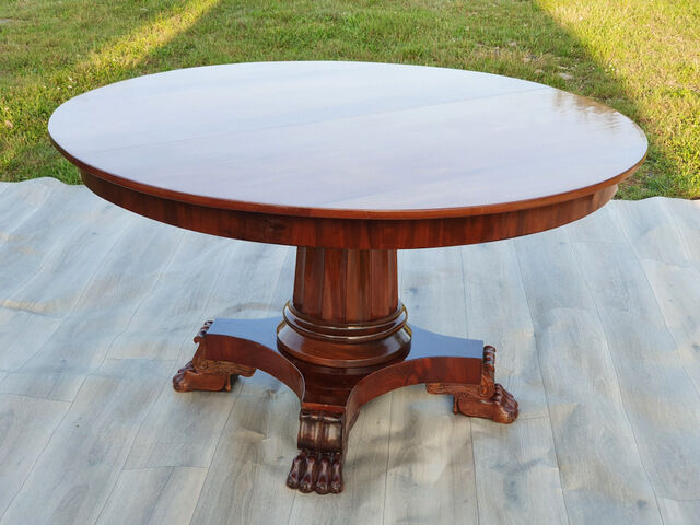 Table and 6 chairs in mahogany from Cuba Victorian era 1840