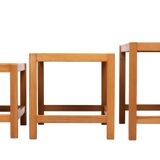 Solid Pine nesting tables Design Kurt Østervig 1960s Denmark