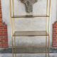 Vintage gold metal shelf