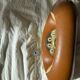 Lady phone in tawny leather