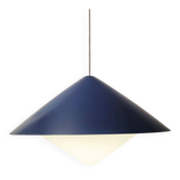 "Kuli" blue and white ceiling lamp 1960s - Svea Winkler Orno Finland | Vintage design lamps