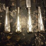 12 silver-plated art deco knives