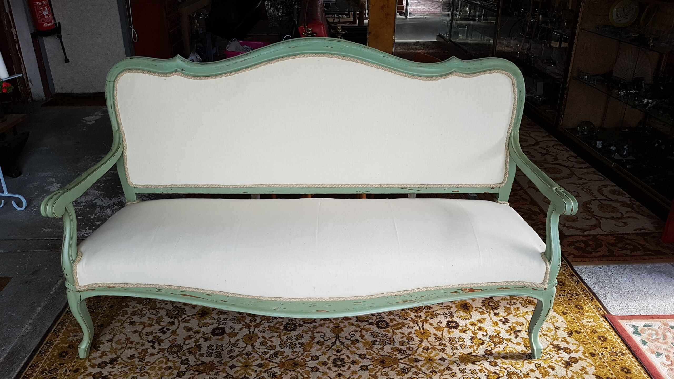 Redesigned louis XV style bench