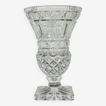 Vase vintage en cristal taillé