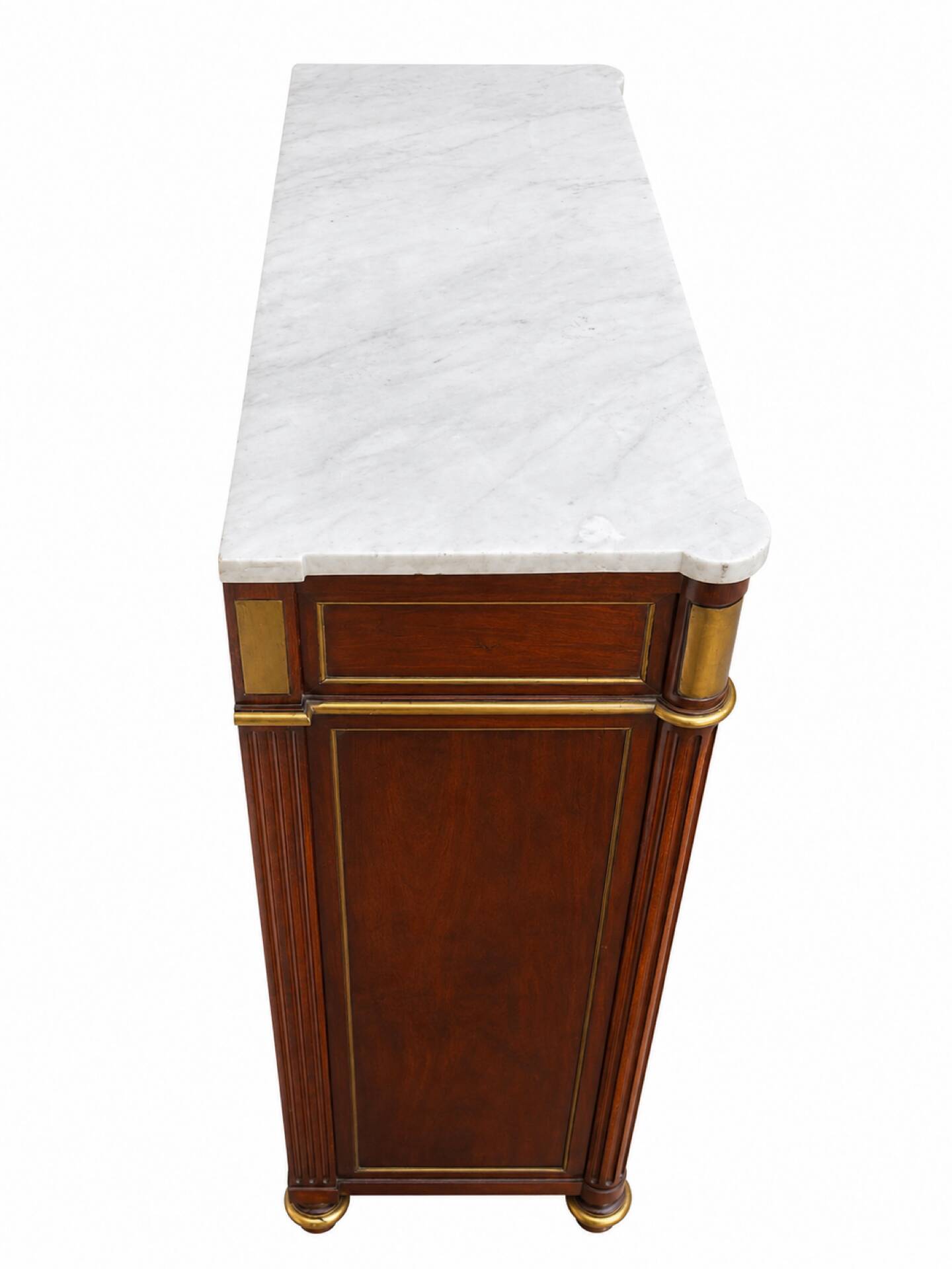 Secretary in Mahogany and Marble Louis XVI late 18th century