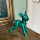 Art Nouveau green glazed ceramic fawn