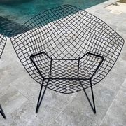 Pair of Harry Bertoia KNOLL 1950s vintage small diamond armchairs
