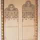Ink drawing, early 1900s, study of stained glass windows
