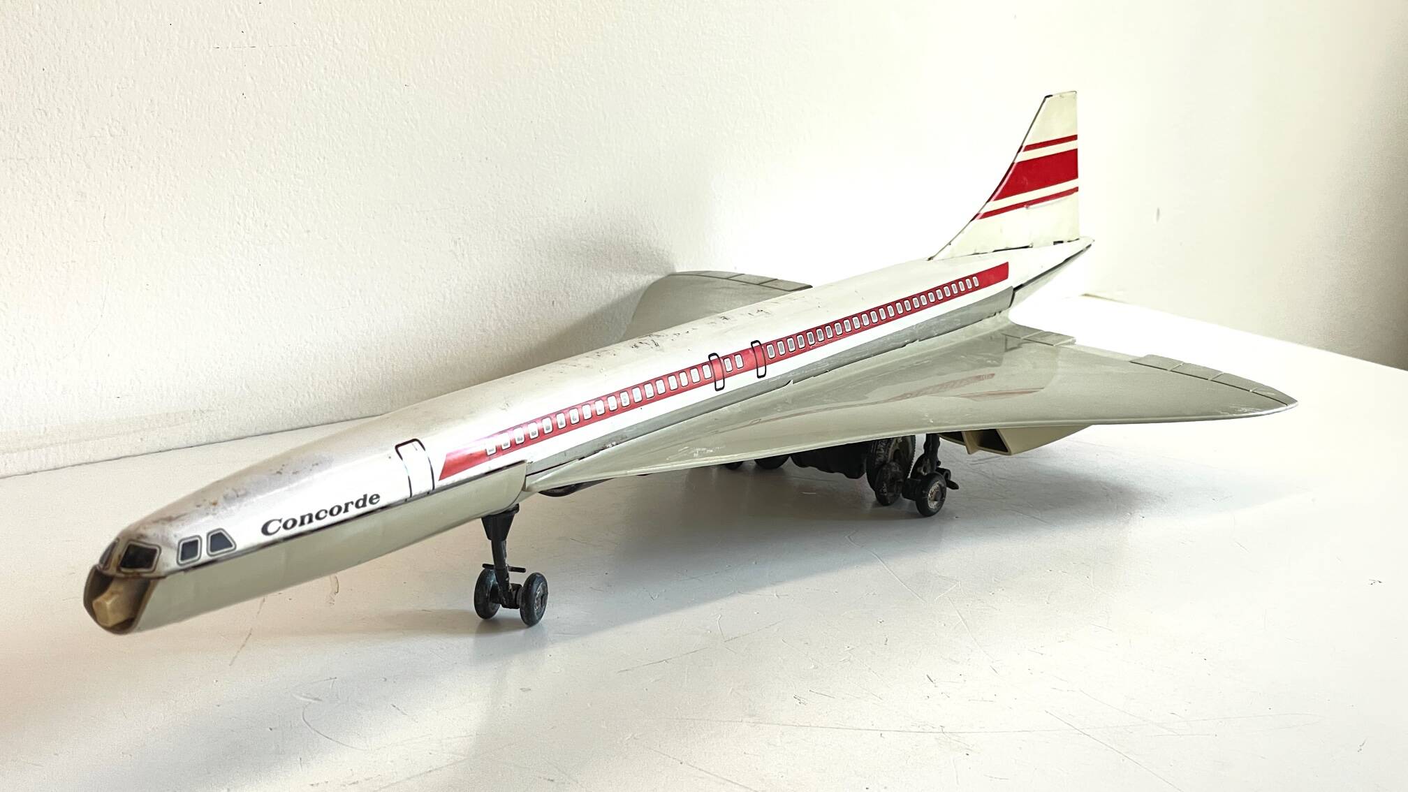 CONCORDE Plane Metal Toy JOUSTRA Vintage