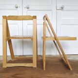 Pair of vintage folding chairs