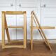 Paire de chaises pliantes vintage