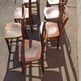 Lot of 9 chairs bistro Luterma