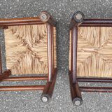 Set of 6 straw stools