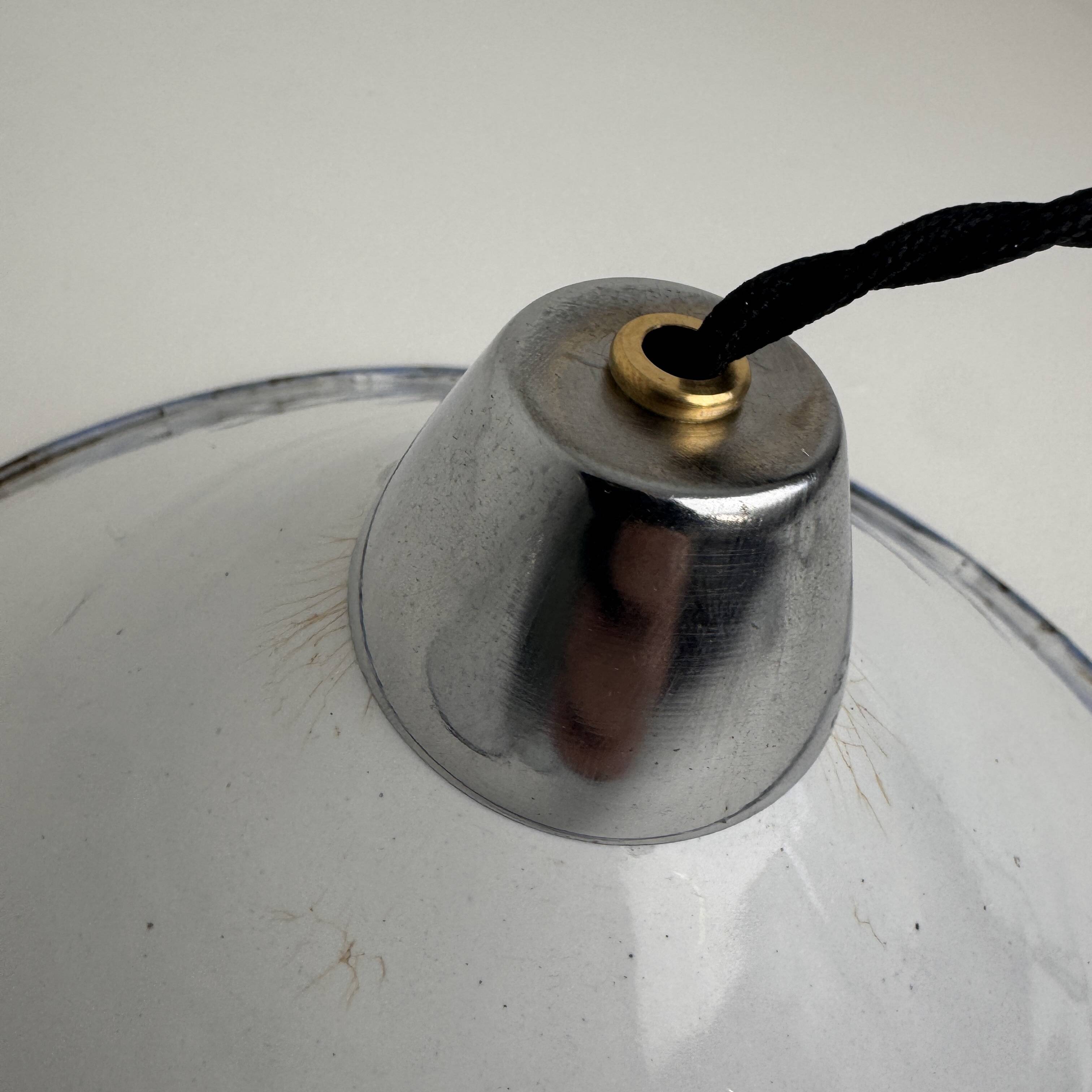 Pair of enamelled industrial conical suspensions
