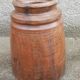 Large old wooden pot