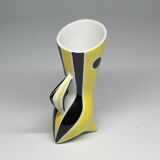 Vintage Vase • B&W “Wasp” Series • János Török • Zsolnay • 1950