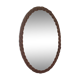 Antique rattan mirror