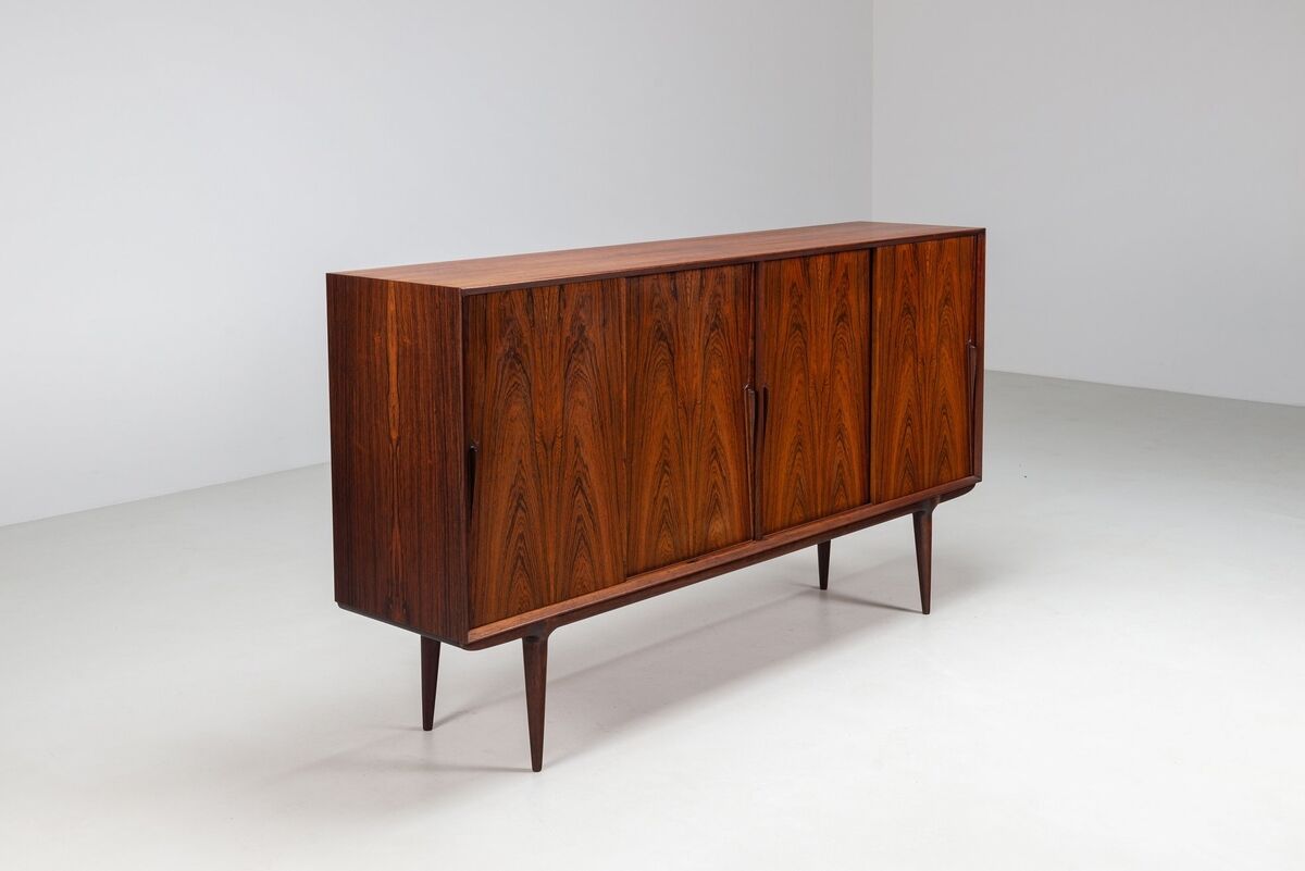 Gunni Omann highboard model 19 in rosewood Omann Jun Denmark 1960