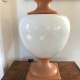 Lampe  en céramique bicolore vintage