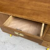 Vintage Schoolmaster's Desk Mullca Delagrave 1970 Mid-century Desk